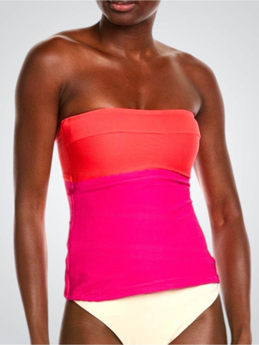 Tommy Bahama Ocean Point Colorblock Bandeau Tankini Top